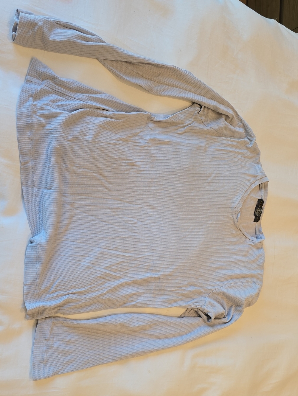 Banana Republic Striped Short Sleeve Top in Gray Size Small